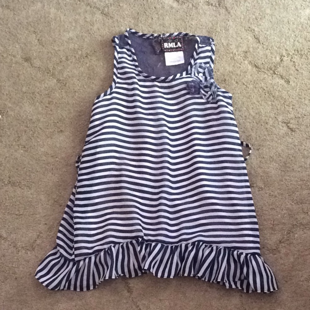 Girls nautical striped blouse